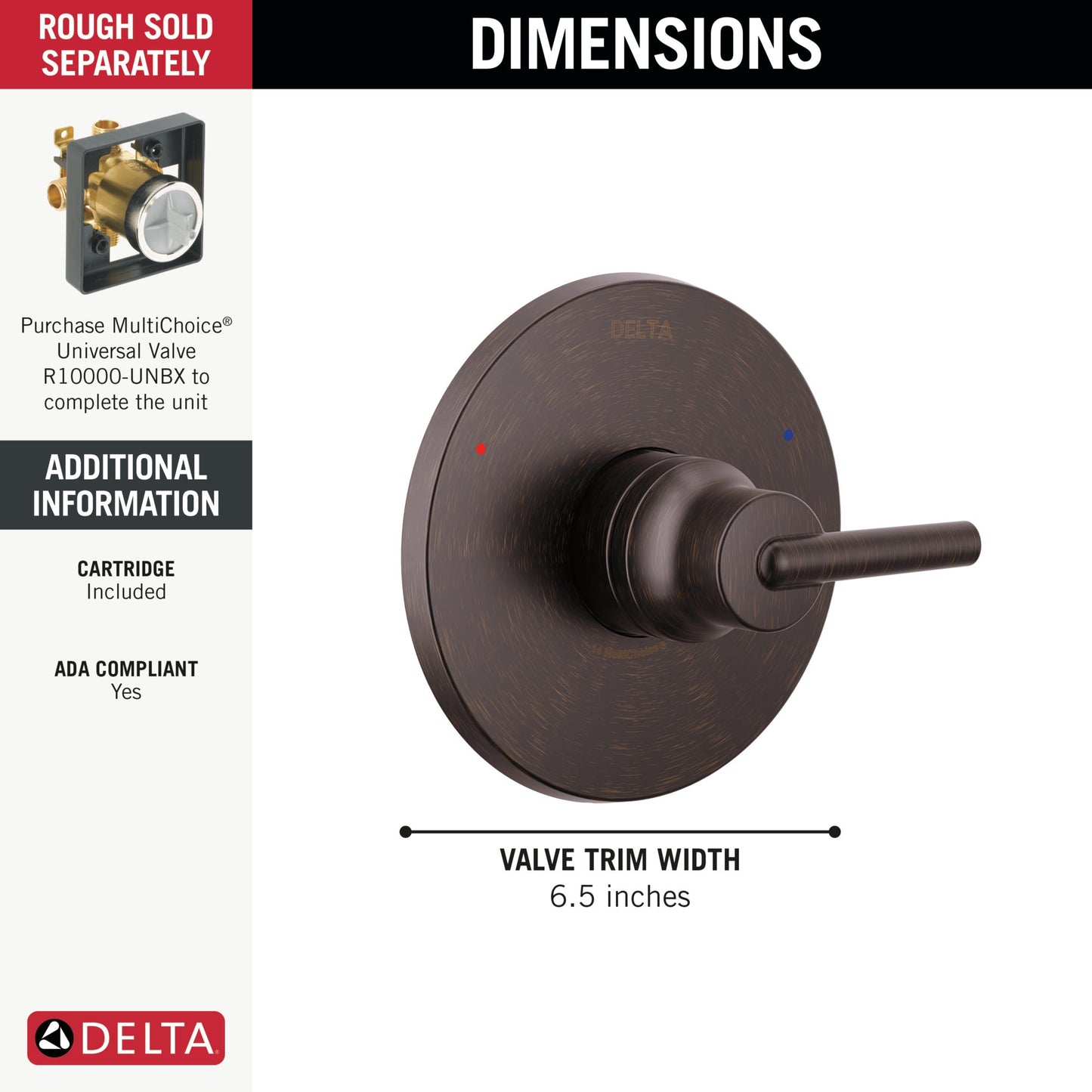 Delta Trinsic T14059 Monitor 14 Series Valve Only Trim