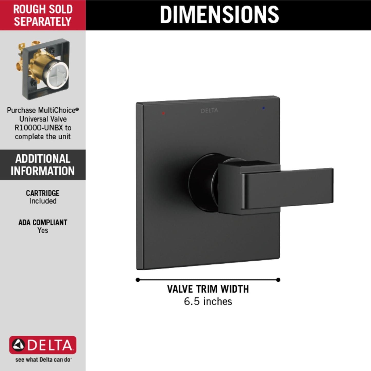 Delta Ara T14067 Monitor 14 Series Valve Only Trim