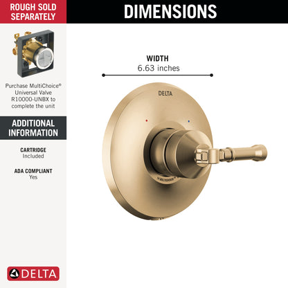 Delta Broderick T14084 14 Series Valve Only Trim