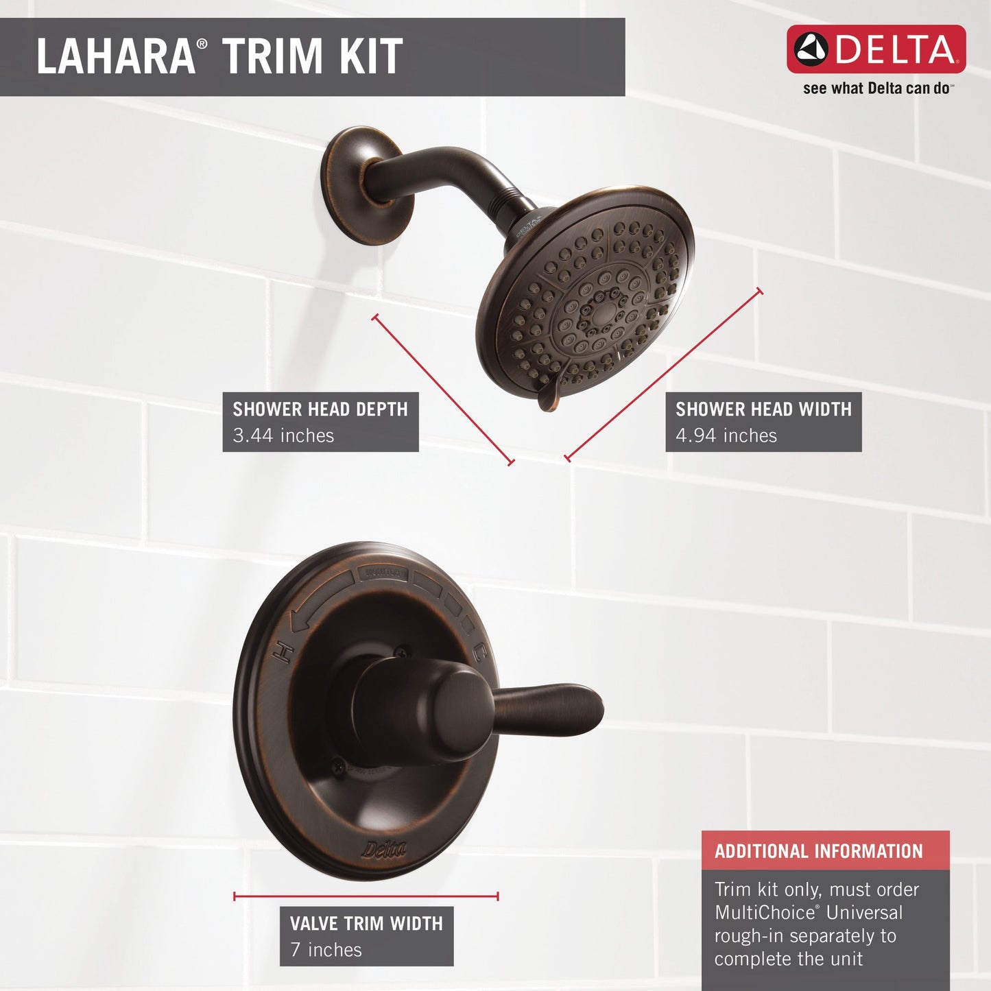 Delta Lahara T14238 Monitor 14 Series Shower Trim