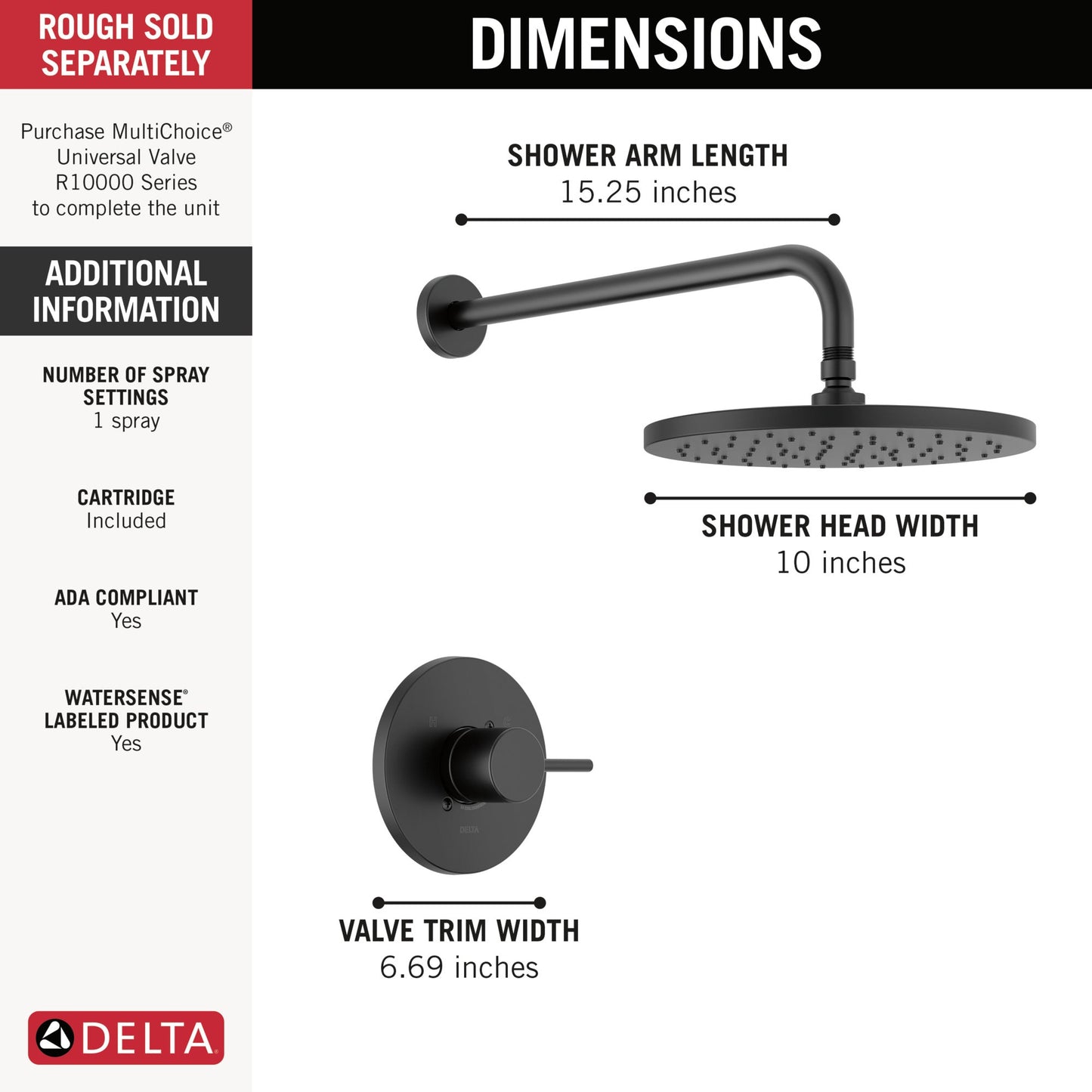 Delta Modern T14269 Monitor 14 Series Shower Trim