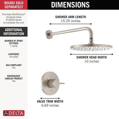 Delta Modern T14269 Monitor 14 Series Shower Trim