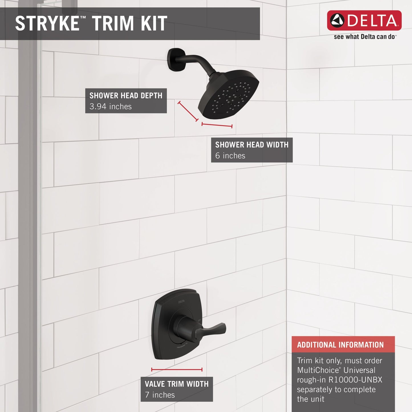 Delta Stryke T14276 14 Series Shower Only