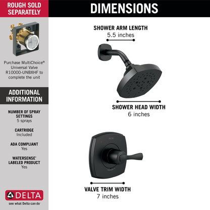 Delta Stryke T14276 14 Series Shower Only