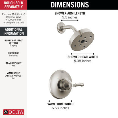 Delta Broderick T14284 14 Series Shower Trim