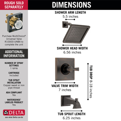 Delta Dryden T14451 Monitor 14 Series Tub & Shower Trim