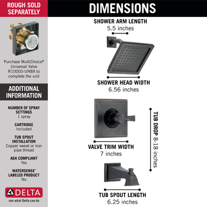 Delta Dryden T14451 Monitor 14 Series Tub & Shower Trim