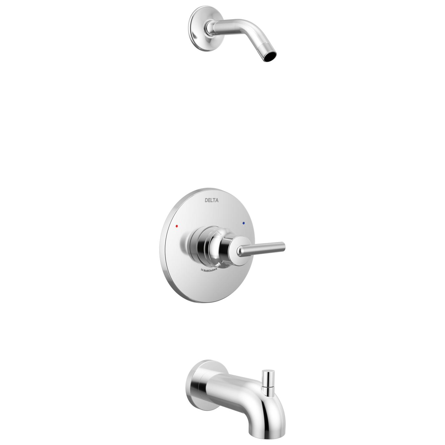 Delta Trinsic T14459 Monitor 14 Series Tub & Shower Trim - Less Head, chrome