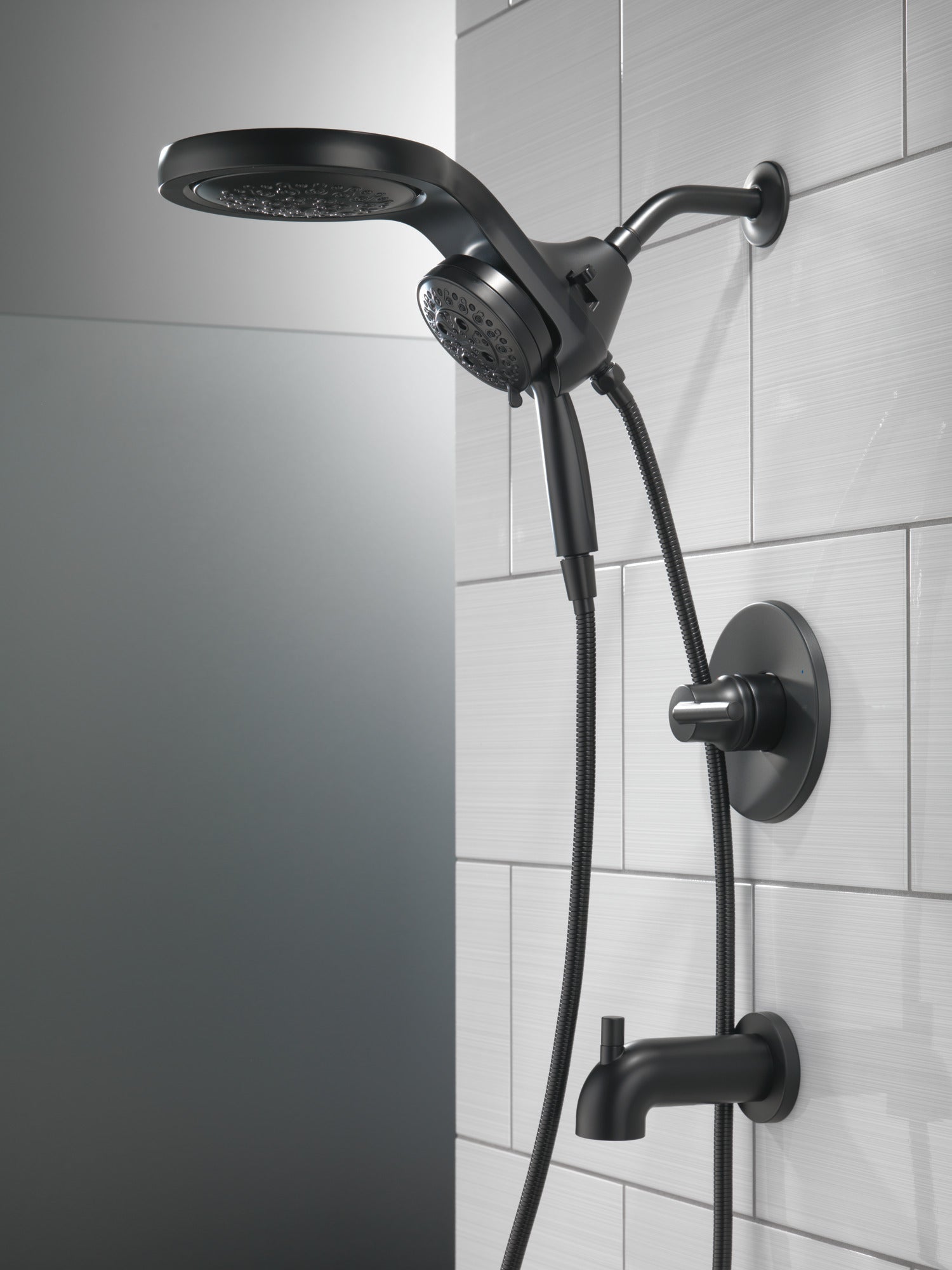 Delta Trinsic T14459 Monitor 14 Series Tub & Shower Trim - Less Head, matte black - view 3