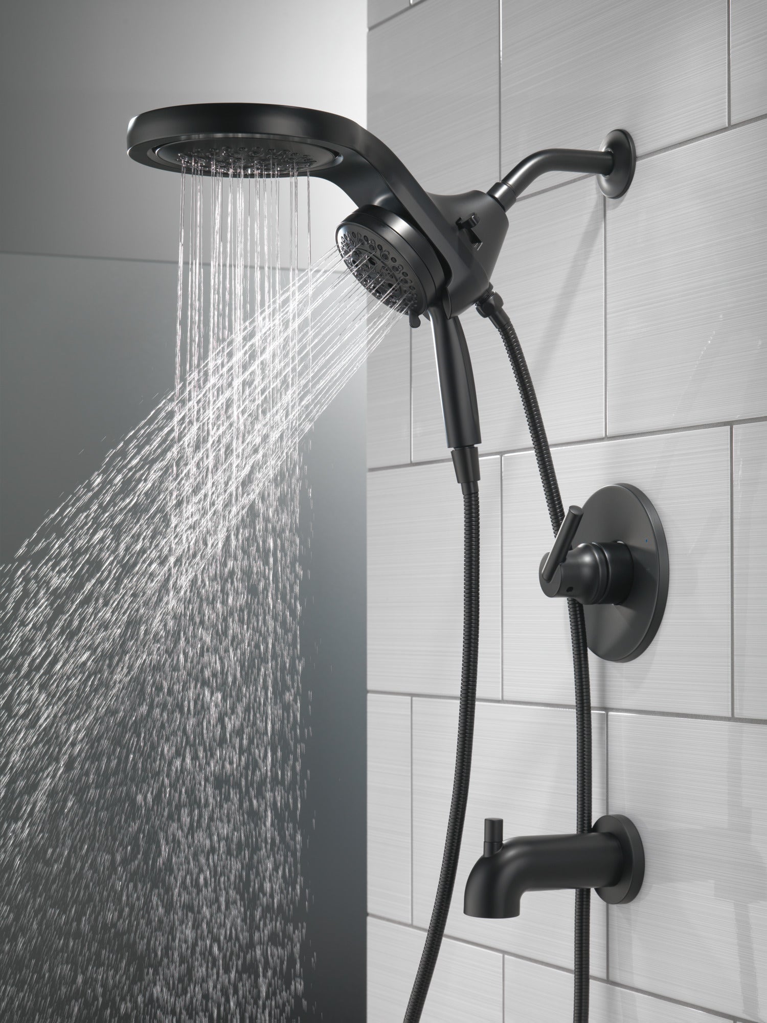 Delta Trinsic T14459 Monitor 14 Series Tub & Shower Trim - Less Head, matte black - view 4
