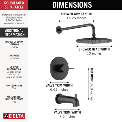 Delta Modern: Monitor 14 Series Tub & Shower Trim