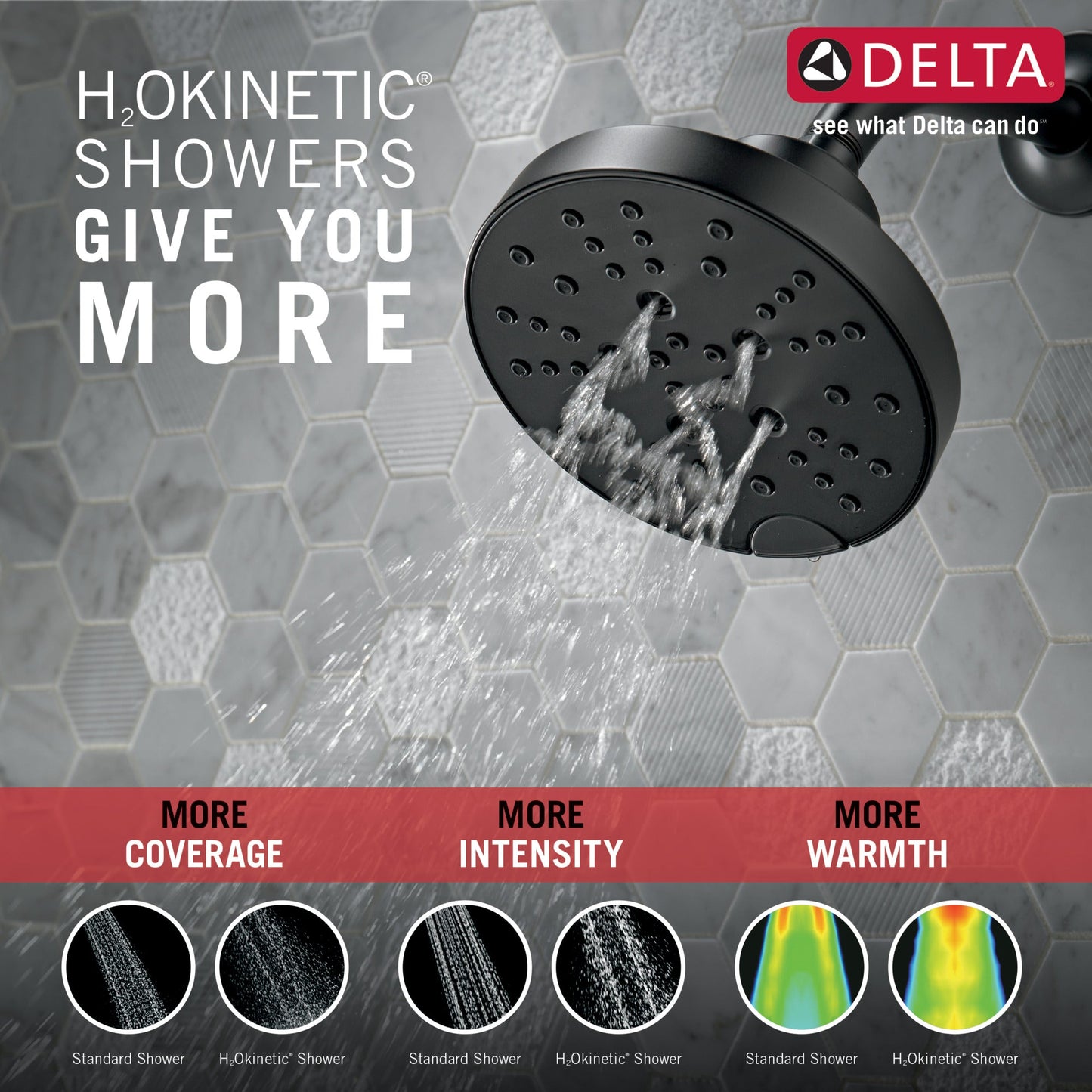 Delta Galeon T14472 14S Tub Shower Trim with H2OKinetic