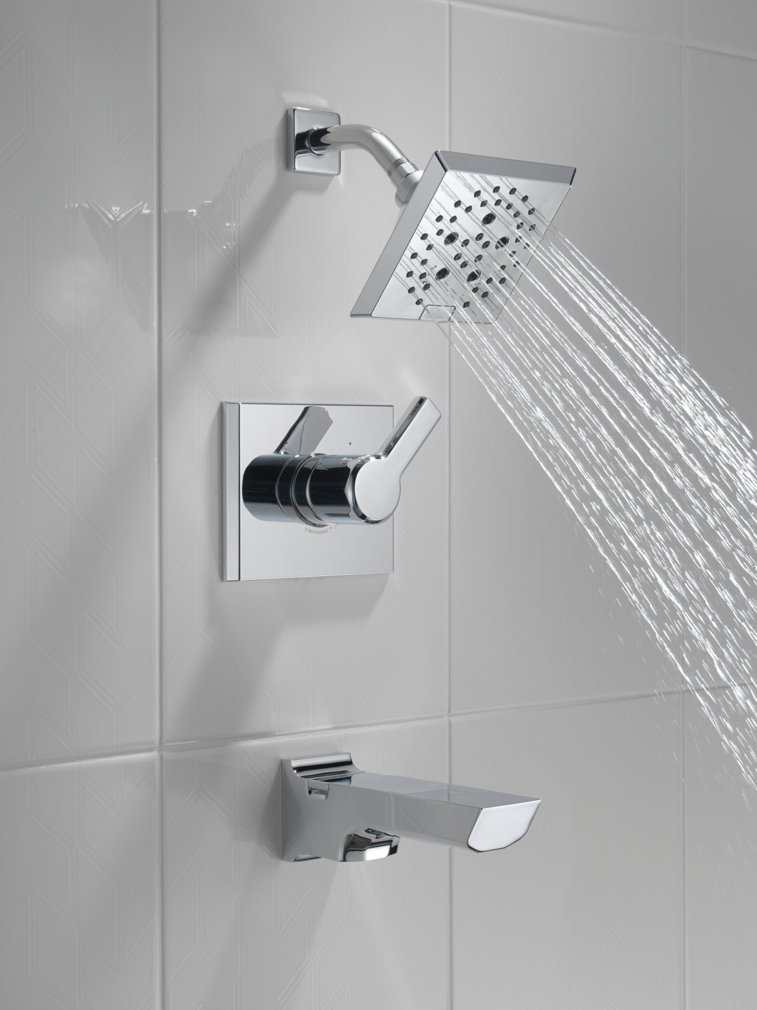 Delta Pivotal T14499 Monitor 14 Series H2OKINETIC Tub and Shower Trim, lumicoat chrome - view 4