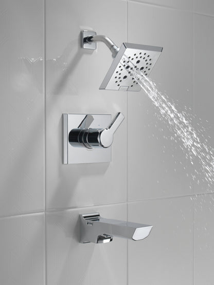 Delta Pivotal T14499 Monitor 14 Series H2OKINETIC Tub and Shower Trim, lumicoat chrome - view 5