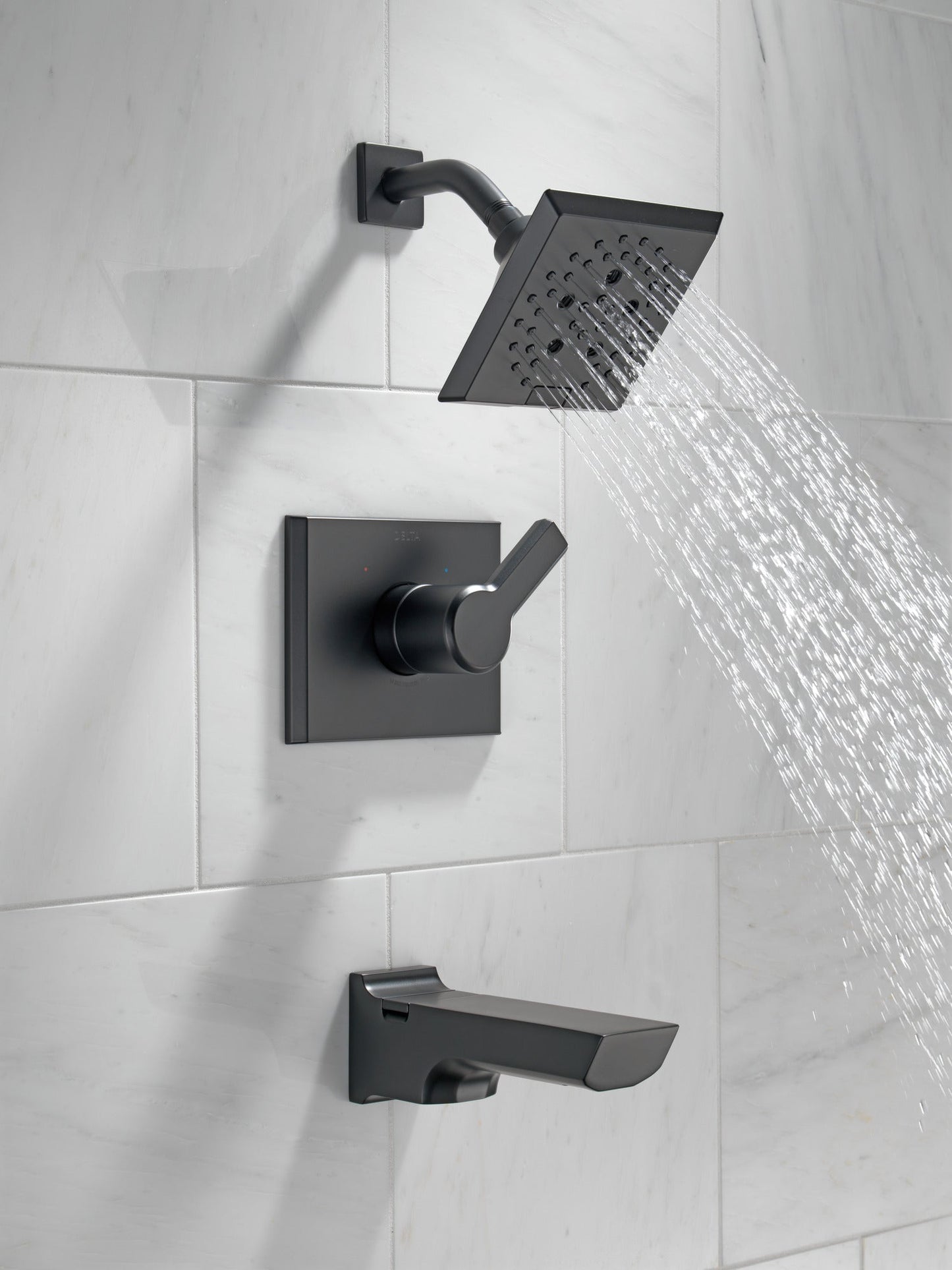 Delta Pivotal T14499 Monitor 14 Series H2OKINETIC Tub and Shower Trim, matte black - view 2