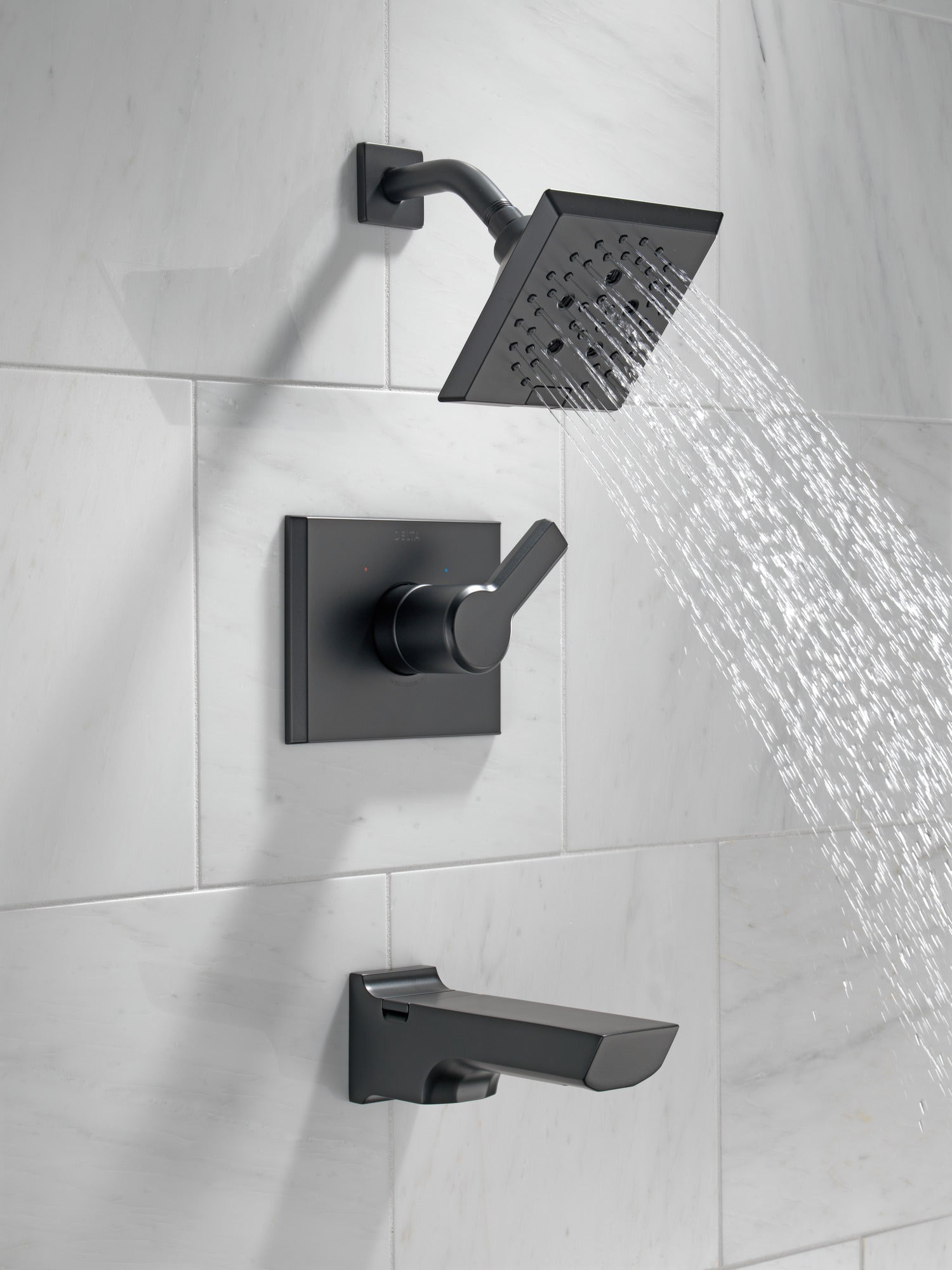 Delta Pivotal T14499 Monitor 14 Series H2OKINETIC Tub and Shower Trim, matte black - view 2