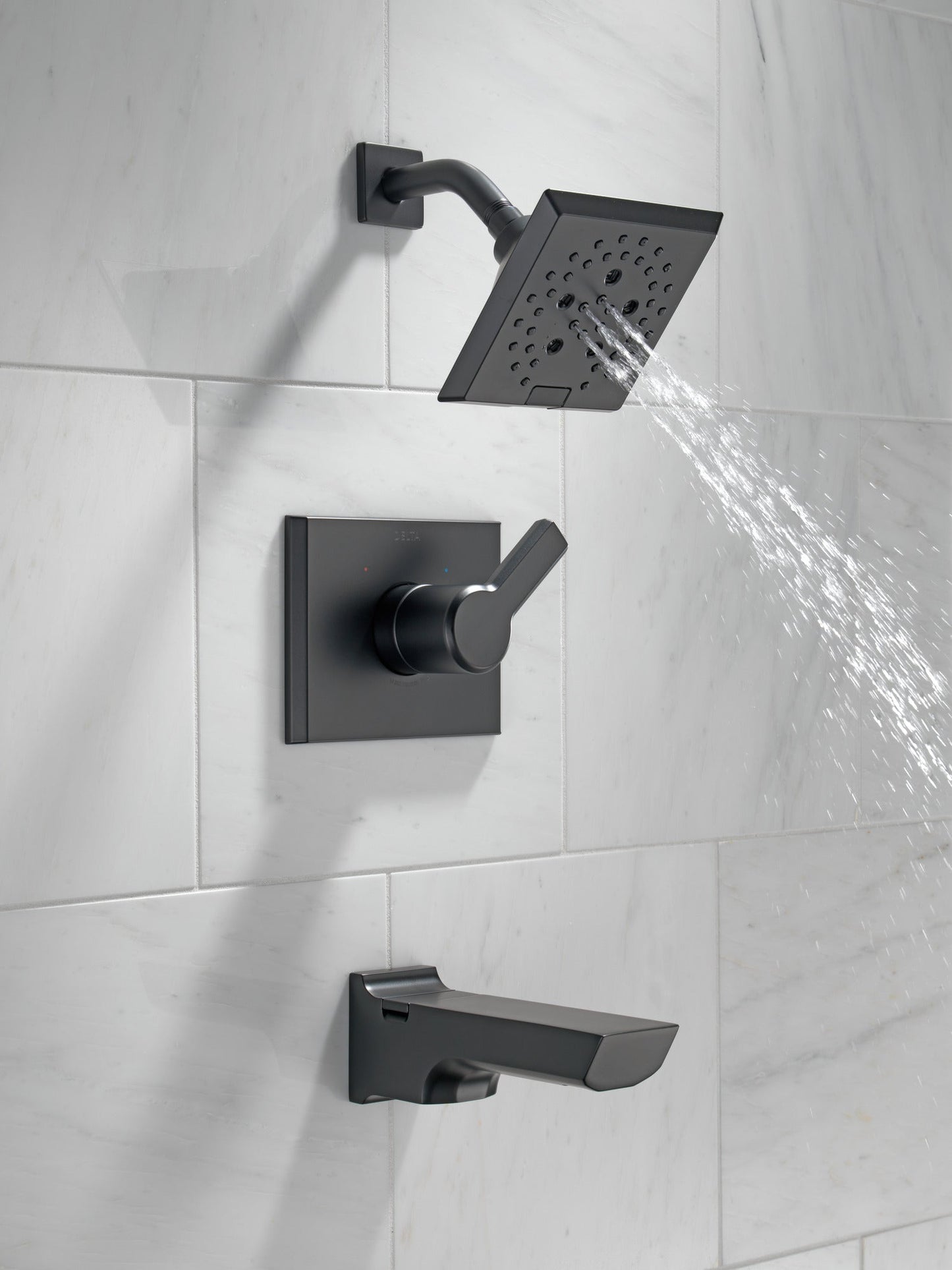 Delta Pivotal T14499 Monitor 14 Series H2OKINETIC Tub and Shower Trim, matte black - view 5