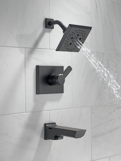 Delta Pivotal T14499 Monitor 14 Series H2OKINETIC Tub and Shower Trim, matte black - view 5