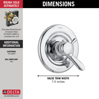 Delta Lahara T17038 Monitor 17 Series Valve Only Trim