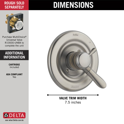 Delta Lahara T17038 Monitor 17 Series Valve Only Trim