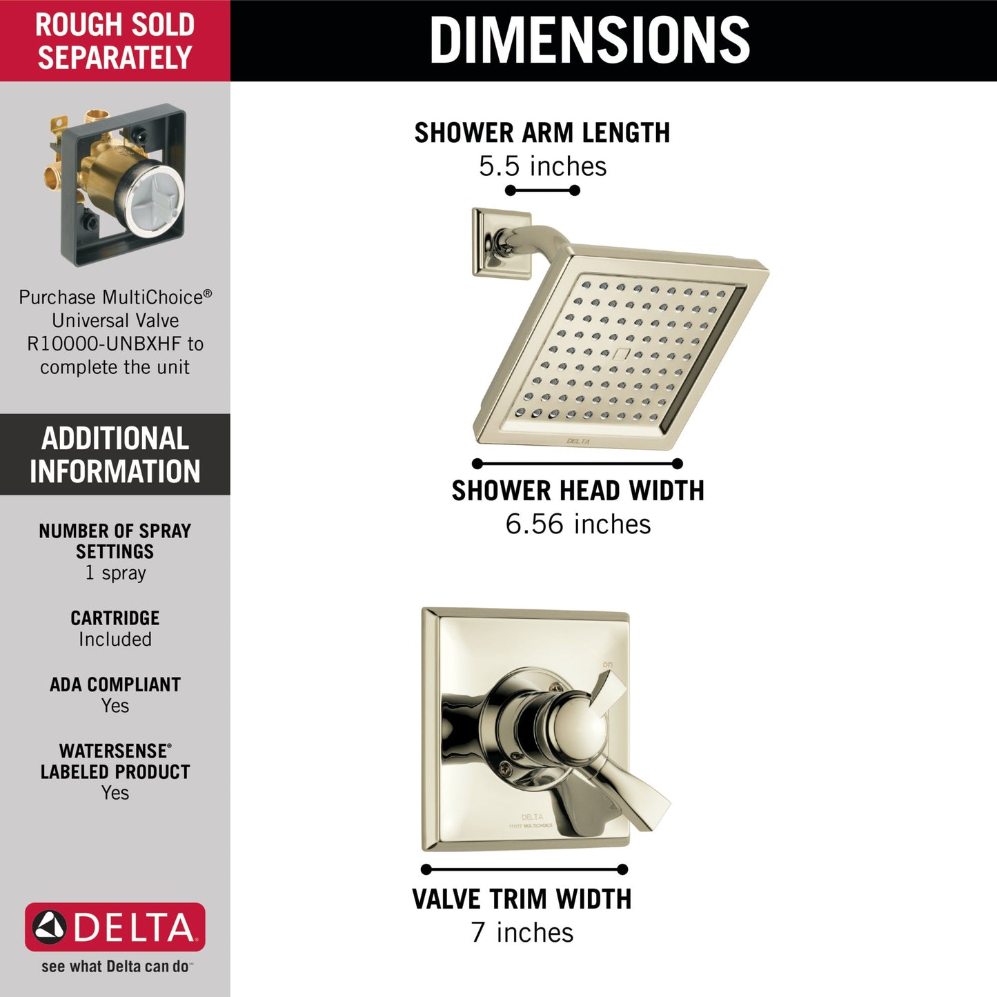 Delta Dryden T17251 Monitor 17 Series Shower Trim