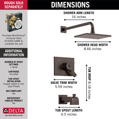 Delta Vero T17453 Monitor 17 Series Tub & Shower Trim