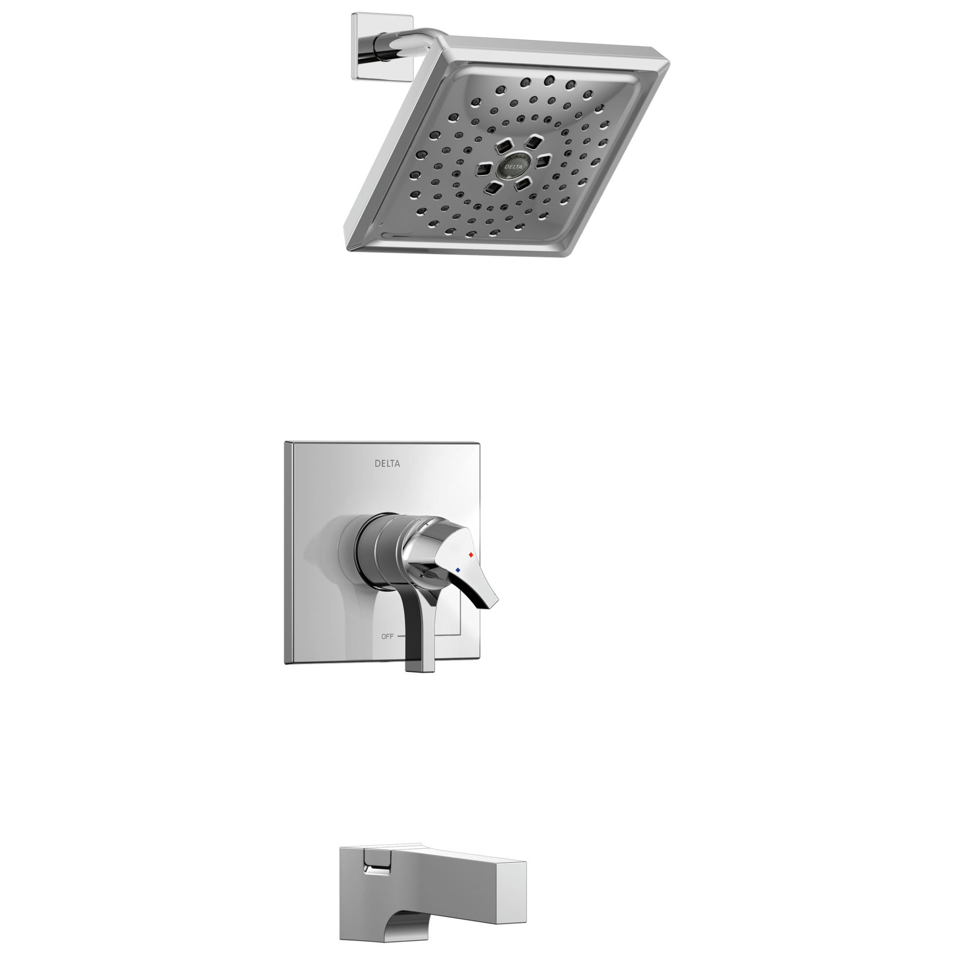 Delta Zura T17474 Monitor 17 Series H2OKINETIC Tub & Shower Trim, chrome