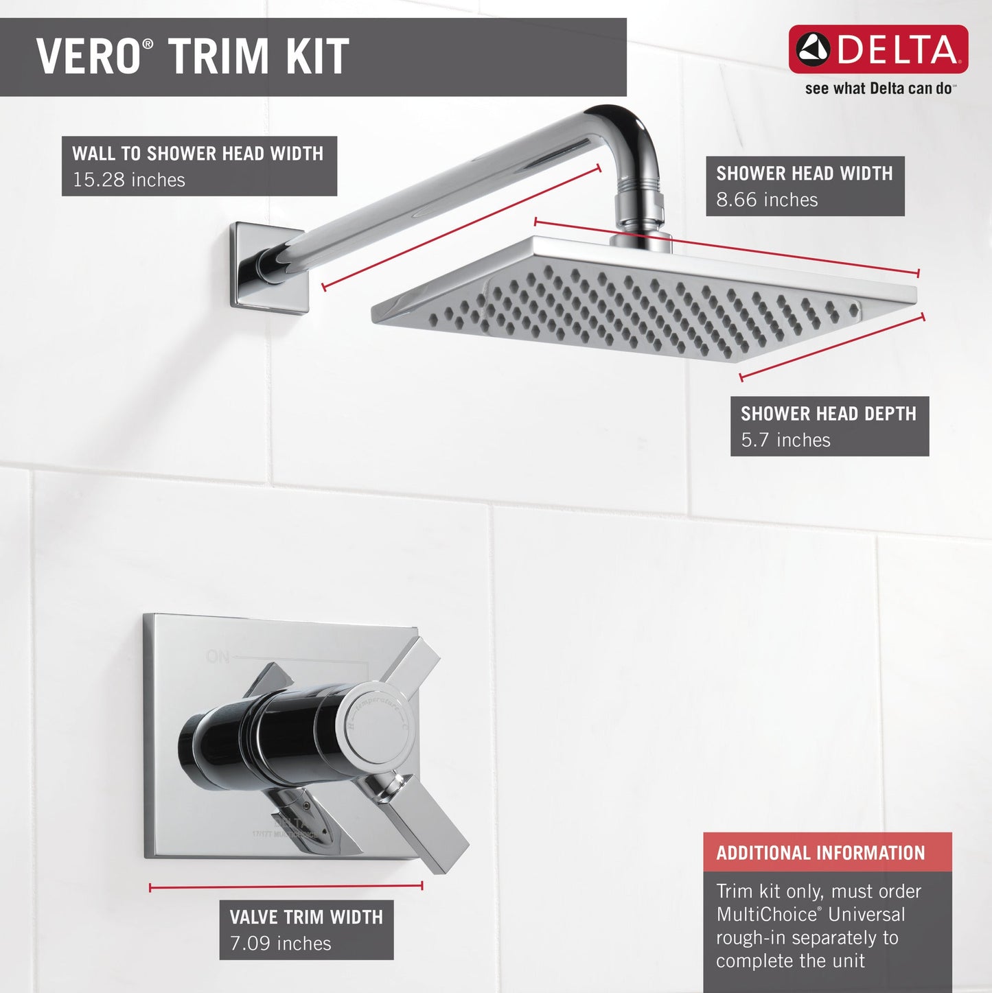 Delta Vero T17T253 TempAssure 17T Series Shower Trim