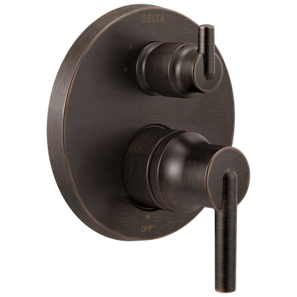 Delta Trinsic T24859 Contemporary Two Handle Monitor 14 Series Valve Trim with 3-Setting Integrated Diverter
