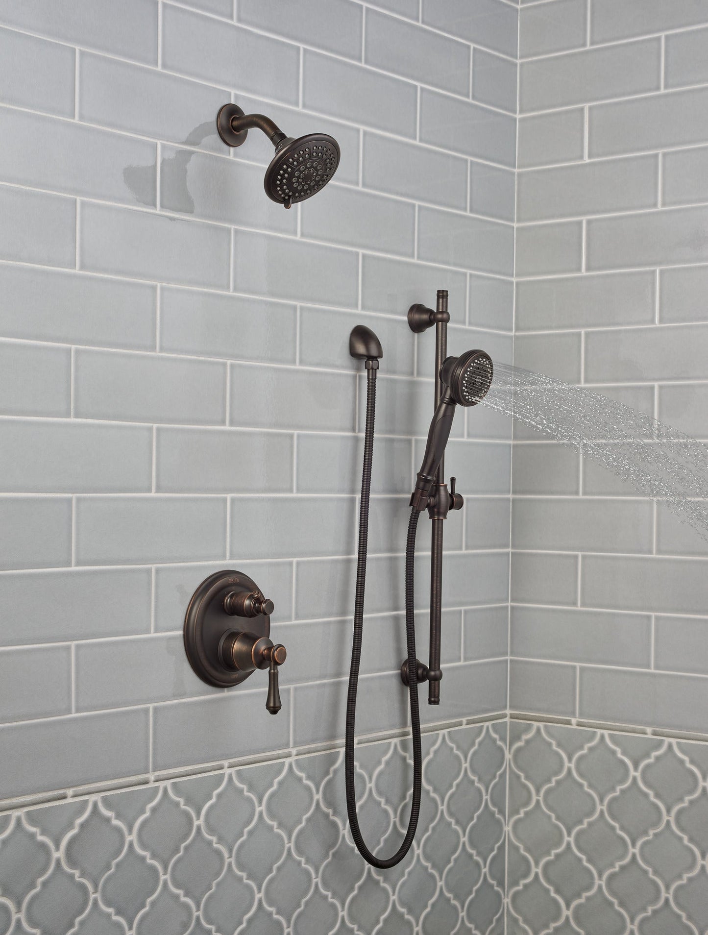 Delta Cassidy T24897 Traditional 2-Handle Monitor 14 Series Valve Trim with 3-Setting Integrated Diverter