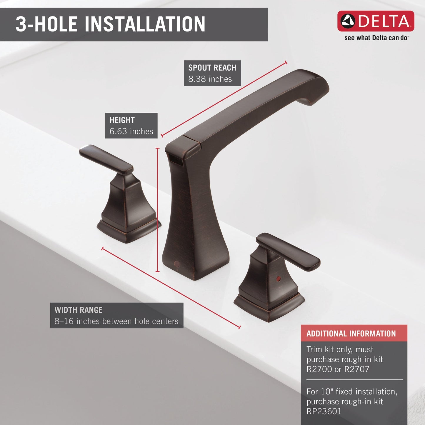 Delta Ashlyn T2764 Roman Tub Trim