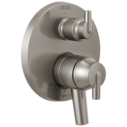 Delta Trinsic T27859 Contemporary Two Handle Monitor 17 Series Valve Trim with 3-Setting Integrated Diverter