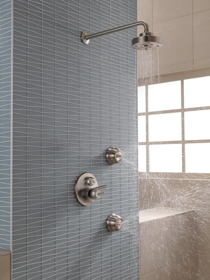 Delta Trinsic T27859 Contemporary Two Handle Monitor 17 Series Valve Trim with 3-Setting Integrated Diverter