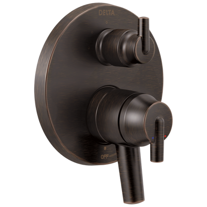 Delta Trinsic T27859 Contemporary Two Handle Monitor 17 Series Valve Trim with 3-Setting Integrated Diverter