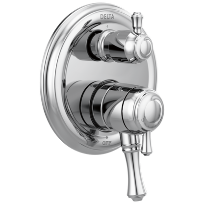 Delta Cassidy T27897 Traditional 2-Handle Monitor 17 Series Valve Trim with 3-Setting Integrated Diverter, chrome
