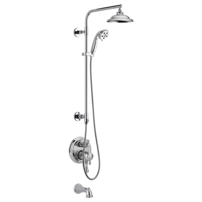Delta Cassidy T27897 Traditional 2-Handle Monitor 17 Series Valve Trim with 3-Setting Integrated Diverter, chrome - view 2