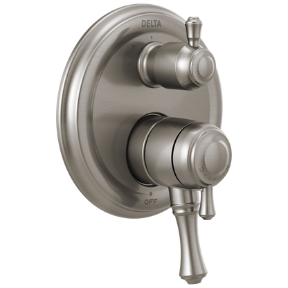 Delta Cassidy T27897 Traditional 2-Handle Monitor 17 Series Valve Trim with 3-Setting Integrated Diverter, stainless