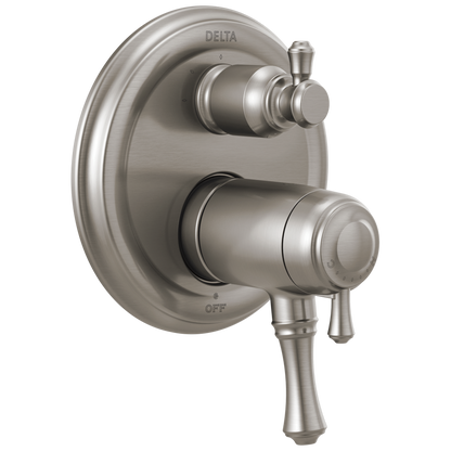 Delta Cassidy T27T897 Traditional 2-Handle TempAssure 17T Series Valve Trim with 3-Setting Integrated Diverter