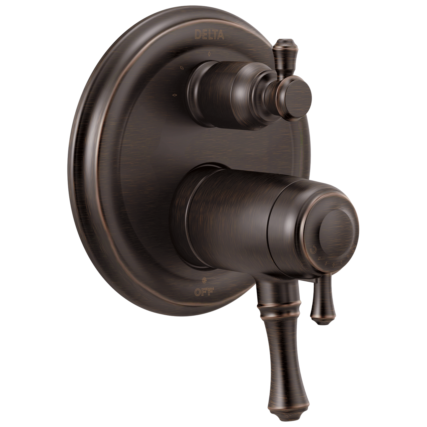 Delta Cassidy T27T897 Traditional 2-Handle TempAssure 17T Series Valve Trim with 3-Setting Integrated Diverter