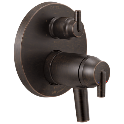Delta Trinsic T27T959 Contemporary Two Handle TempAssure 17T Series Valve Trim with 6-Setting Integrated Diverter