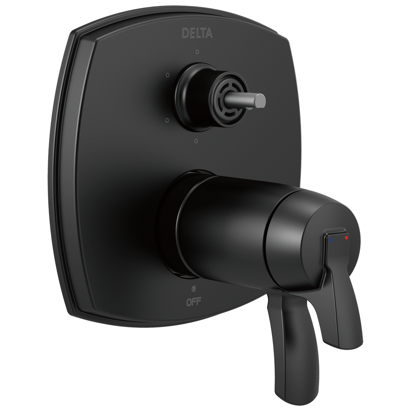 Delta Stryke:T27T976 17 Thermostatic Integrated Diverter Trim with Six Function Diverter Less Diverter Handle
