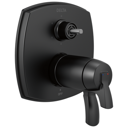Delta Stryke:T27T976 17 Thermostatic Integrated Diverter Trim with Six Function Diverter Less Diverter Handle