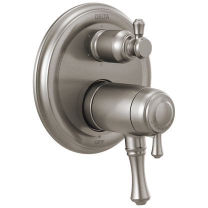 Delta Cassidy T27T997 Traditional 2-Handle TempAssure 17T Series Valve Trim with 6-Setting Integrated Diverter