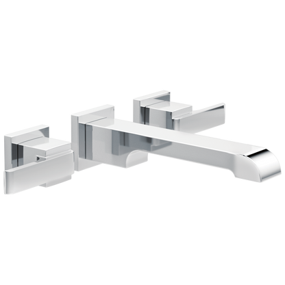 Delta Ara T3567LF Two Handle Wall Mount Bathroom Faucet Trim