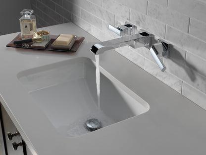Delta Ara T3567LF Two Handle Wall Mount Bathroom Faucet Trim