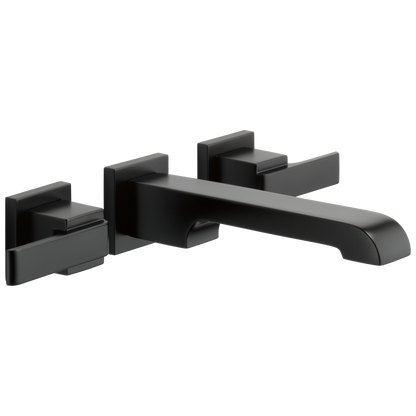 Delta Ara T3567LF Two Handle Wall Mount Bathroom Faucet Trim