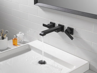 Delta Ara T3567LF Two Handle Wall Mount Bathroom Faucet Trim