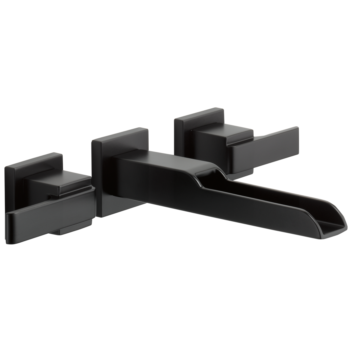 Delta Ara:T3568LF Two Handle Wall Mount Channel Bathroom Faucet Trim
