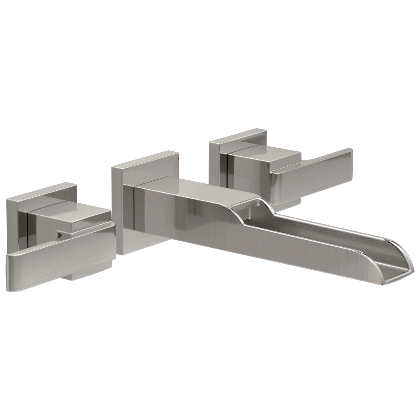 Delta Ara:T3568LF Two Handle Wall Mount Channel Bathroom Faucet Trim