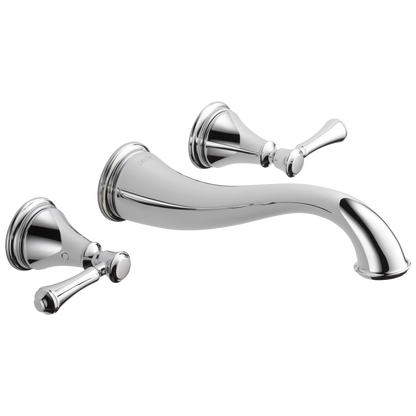 Delta Cassidy T3597LF Two Handle Wall Mount Bathroom Faucet Trim